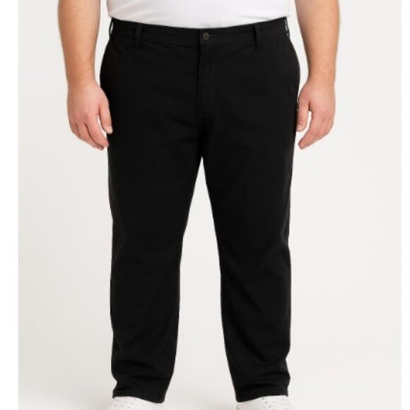 Lee Other - Lee Total Freedom Relaxed Fit Flat-Front Pants Black 42x30
